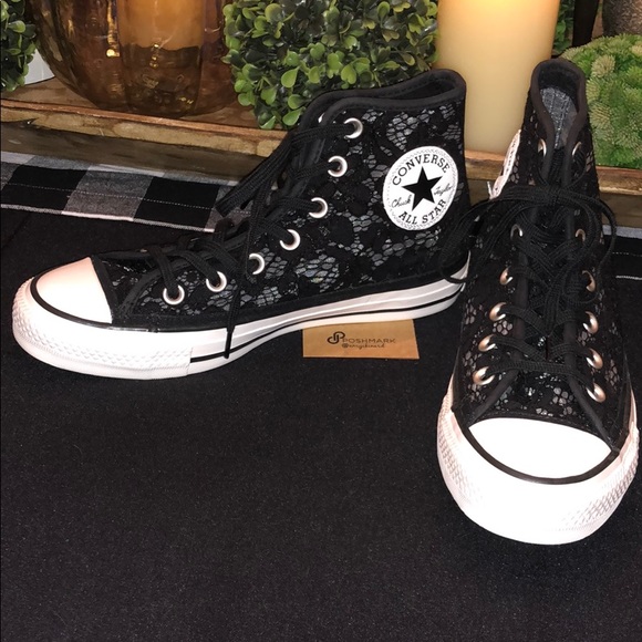 flower lace converse
